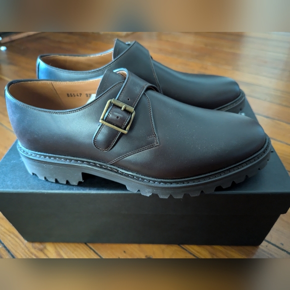 NEW J.Crew monk-strap dress shoes in leather - size 9.5 - Picture 8 of 12